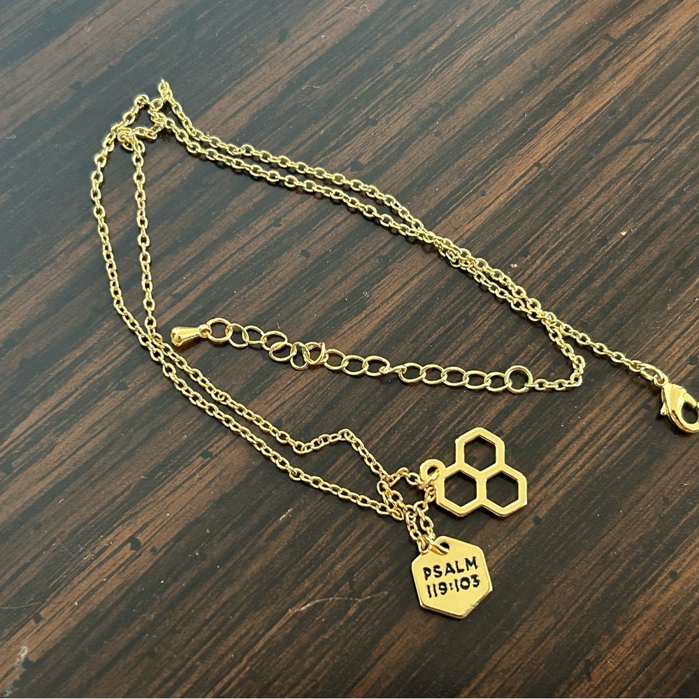 Psalm 119 Honeycomb Necklace